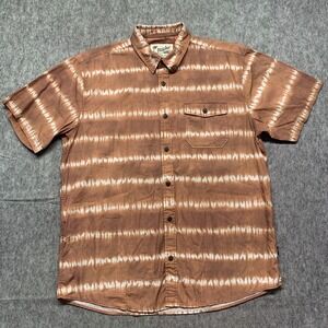 Howler Bros Men's Shirt San Gabriel HAZY Horizon Short Sleeve Button Up - Size L